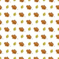 Seamless pattern with colorful autumn leaves. vector