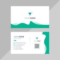 Wavy business card template