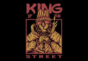 king street lion vector design