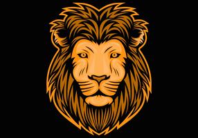 lion head illustration vector