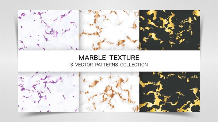 Marble Texture, Premium Set of Vector Patterns Collection.