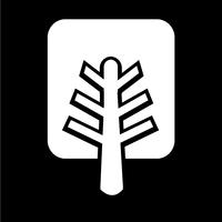 icono de árbol símbolo signo vector