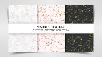 Marble Texture, Premium Set of Vector Patterns Collection.