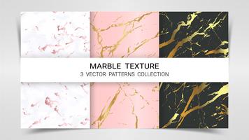 Marble Texture, Premium Set of Vector Patterns Collection.