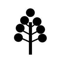 icono de árbol símbolo signo vector