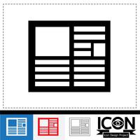 news icon  symbol sign vector