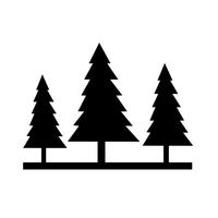 icono de árbol símbolo signo vector