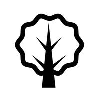 icono de árbol símbolo signo vector