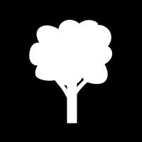 icono de árbol símbolo signo vector