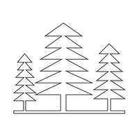 icono de árbol símbolo signo vector