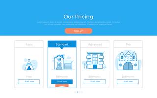 Our price plan . Different Categories of Money pricing. Choise premium. Vector flat gradient design