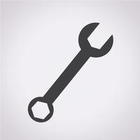 wrench icon  symbol sign vector