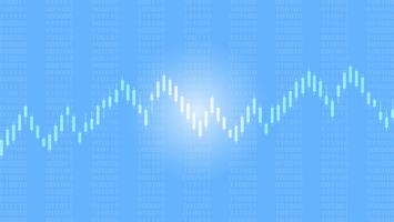 Candlestick patterns is a style of financial chart. vector