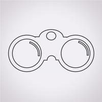 Binocular Icon  symbol sign vector