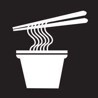 noodles icon  symbol sign vector