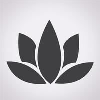 lotus icon  symbol sign vector