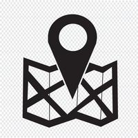 location icon  symbol sign vector