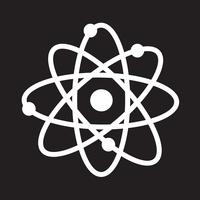 icono de átomo símbolo signo vector