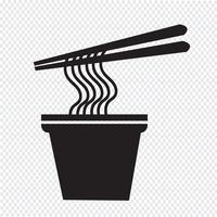 noodles icon  symbol sign vector