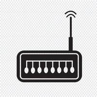 router icon  symbol sign vector