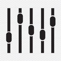 equalizer icon  symbol sign vector