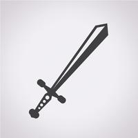 icono de espada símbolo de signo vector