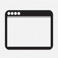 Browser icon  symbol sign vector