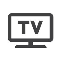 icono de tv símbolo de signo vector