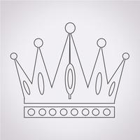 Crown icon  symbol sign vector