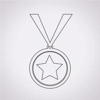 medal icon  symbol sign vector