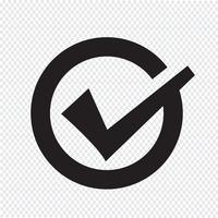 Tick icon  symbol sign vector