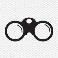 Binocular Icon  symbol sign vector