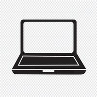 laptop icon   symbol sign vector
