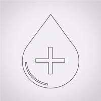 Blood Icon  symbol sign vector