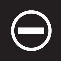 minus icon  symbol sign