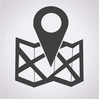 location icon  symbol sign vector