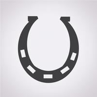 Horseshoe icon  symbol sign vector