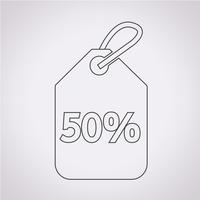 sale price tag icon vector