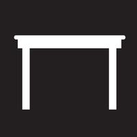 Icono de mesa símbolo de signo vector