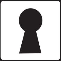 keyhole icon  symbol sign vector