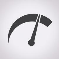 tachometer icon  symbol sign vector