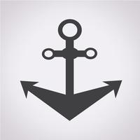 Anchor icon  symbol sign vector