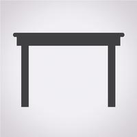 Table Icon  symbol sign vector