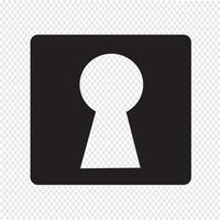 keyhole icon  symbol sign vector