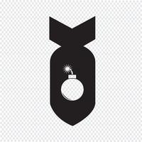 Icono de bomba símbolo de signo