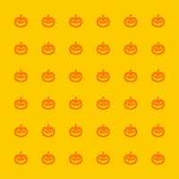  Scary pumpkin pattern background for Halloween vector