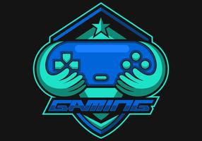 Console Gaming logo e sports vector