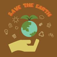 save the earth vector