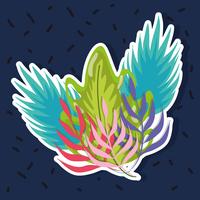 Colorful plants design vector