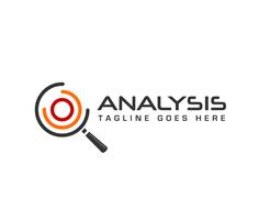  circle analysis search Magnifier logo vector
